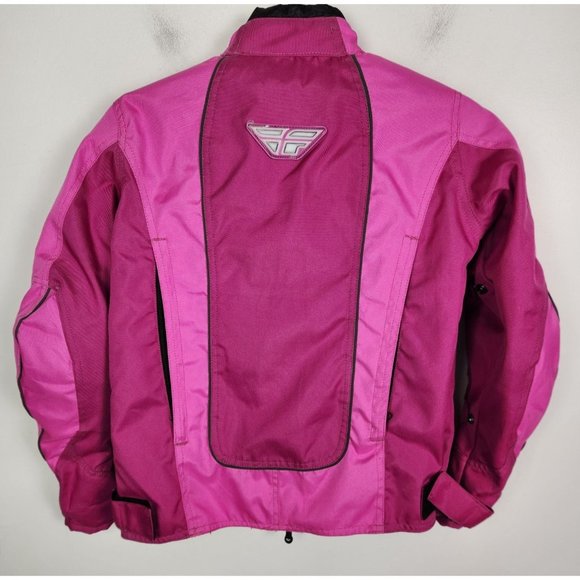 Fly Racing Women's XS Bright Pink Protective Racing Motorcycle Jacket - Picture 9 of 10